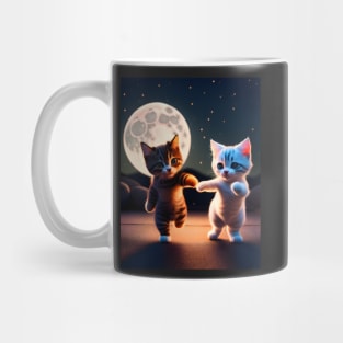 Adorable Cat Illustration- Modern Digital Art Mug